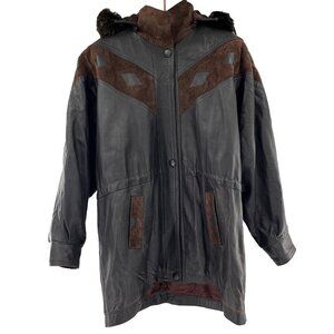 Men's Black and Brown Jacket
